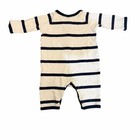 Ralph Lauren Baby White And Black Striped Romper