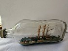 Antique Ship In A Bottle Maritime Folk Art 3 Masted Clipper Ship Or Frigate