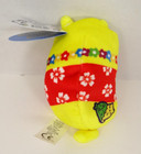 Cats Vs Pickles Yellow Aloha Cat  017 Bean Bag Plush 4  Series 1 Nwt