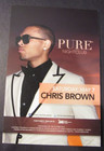 2011 Chris Brown Concert Promo Flyer Card 6 x4  Pure Nightclub Las Vegas Rap