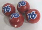 Red  76 Gas Station Antenna Balls Lot Of 4 