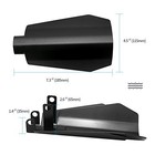 1 Pair Large Motorcycle Handguards Coffin Cut Hand Guards Replacement For 2007 