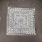 Antique Maltese  Bobbin Silk Lace Victorian Table Linen Tablecloth C1860