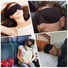 2 1 Pack Travel 3d Eye Mask Sleep Soft Padded Shade Cover Rest Relax Blindfold