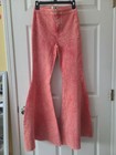 We The Free Flared Bell Bottom High Rise 70s Retro Salmon Pink Pants Size 26 New