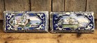 Beautiful Authentic Antique European Greek Decorative Ceramic Tiles Look Decor