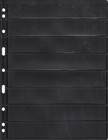 25 New Vario Stamp Stock Pages 8s Black 8 Row Double Side For 3   4 Ring Binder