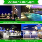 1-4pack 576led Solar Power Wall Light Pir Motion Sensor Outdoor Garden Security