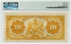1913  10 Royal Bank Of Canada Battleship Issue   Very Fine  Pmg Vf 25