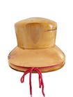 Vintage Wooden Hat Block Millinery Mold Size 57 Solid Wood Form