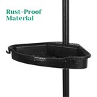 Rustproof Shower Caddy Corner For Bathroom  4-tier Adjustable Shelves With Te   