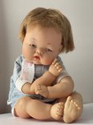 Vintage 1960   s Ideal Thumbelina Doll Ott 19  Head Moves Blue Outfit