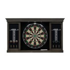 Barrington Palmer Premium Bristle Dartboard Dart Board Cabinet Set W  Led Lights