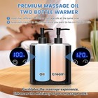 Massage Oil Warmer Double Bottle Professional Lotion Digital Portable Oil Warmer