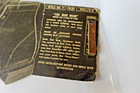 Original Shoe Store Display Sign   Sample Leather Antique Satis-factory Shoes