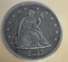 Silver 1875 S 20 Cent Piece Us 20c Type Coin Icg Vf25