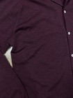 Rare Bowring Arundel   Co Wool Long Sleeve Shirt Size Large Burgundy Merlot Vtg