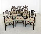Set 8 Mahogany Hepplewhite Dining Chairs Shield Back