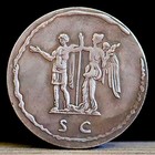 92-94 Ad Large Ancient Roman Coin Domitian Roman Emperor Sestertius 36mm