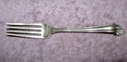 Vintage Oneida Linton Bent  Salad Fork Silverplate Flatware  Unique  Tarnished