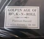 Ac dc  Rockola Ltd Ed 245 500 Golden Age Of Rock N Roll Platinum Album W  Coa