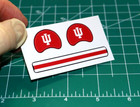 Indiana Hoosiers  red  Diecut Decals Only For Opi Football Gumball Helmets Iu