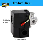 Heavy Duty Pressure Switch For Air Compressor 135-175 Psi Four 4 Port 26 Amp