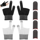 8 Pcs Gaming Gloves For Sweaty Hands  Finger Sleeves For Mobile Gaming 