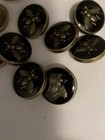 Stamped Vintage Lot Of 10 Designer Brass Gg Button 18mm 