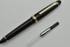 Vintage Sailor 1911 Fountain Pen 14k Ms Nib Black W converter Excellent  W11108