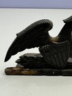 Vintage Cast Metal Spread Eagle Copyright 1952 Va  Metal Crafter Book End