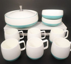 Bopp Decker Vacron Vintage Plastic Covered Serving Dish 2 Bowls 6 Cups 10 Pieces