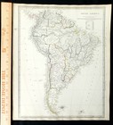 1842 South America Antique Map Brazil Argentina Chile Peru Andes Patagonia Sduk