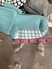 Non-slip Crew Socks  Unisex Baby   Toddler  Solid  1-3 Years  Blue gray