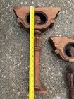 Large Ornate Antique Hardwood Architectural Corbel Pair- Small Repair
