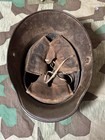 Wwi German Model 1916 Helmet   Stahlhelm   Horse Leather Liner