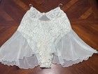 Vintage By Especially Yours Bodysuit Teddy Romper  Floral Lace Chiffon Size 3x
