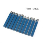 1 4  Metal Lathe Tool Carbide Tip Tipped Cutter Tool C6 Bit Cutting Set New