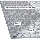 5x7 Grey Outdoor Plastic Patio Rugs Clearance Waterproof Rv Camper Used Display
