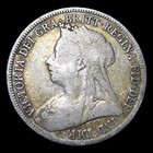 1896 One Shilling Silver Uk Great Britain ---- Nice Foreign Coin ----  pp779