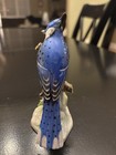 Royal Adderley Blue Jay Bird Figurine Bone China England Hand Painted Vintage
