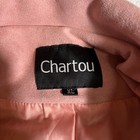Chartou Jacket Womens Xl Faux Suede Fringe Western Boho Cropped Festival Coat