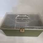 Wil-hold Wilson Green Sewing Chest Storage Box Vintage 1970s  1 Tray  Excellent 