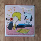 Mattel Snoopy Peanuts Jack-in-the-box Tin Crank Toy 1966 Vintage