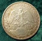 Mexico 1910 Un 1 Peso Horse   Rider Caballito  crown Size Libertad Silver Coin 