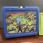 Teenage Mutant Ninja Turtles Lunchbox Thermos 1989 And Pint Glasses Memorabilia