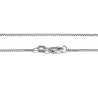 Guaranteed 14k White Gold Box Chain Necklace 0 8mm W  Lobster Lock