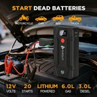 Ultrasafe12v Car Jump Starter Jump Box For Car Battery Up To 6l Gas Or 2l Diese