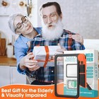 Large Magnifying Glass With Light  Full Page 5x Magnifier 48led Cold   Orange 