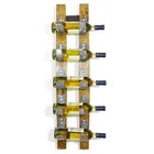 Wine Barrel Stave 5-bottle Holder  wine Rack - Wine Rack Wall Mount - Whiskey 